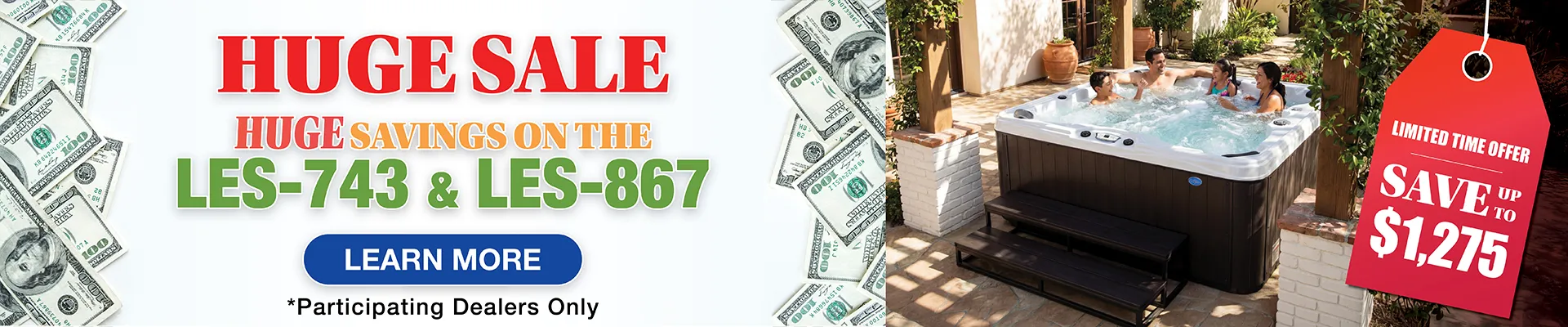 Calspas hot tub being used in a family setting - Port Orange